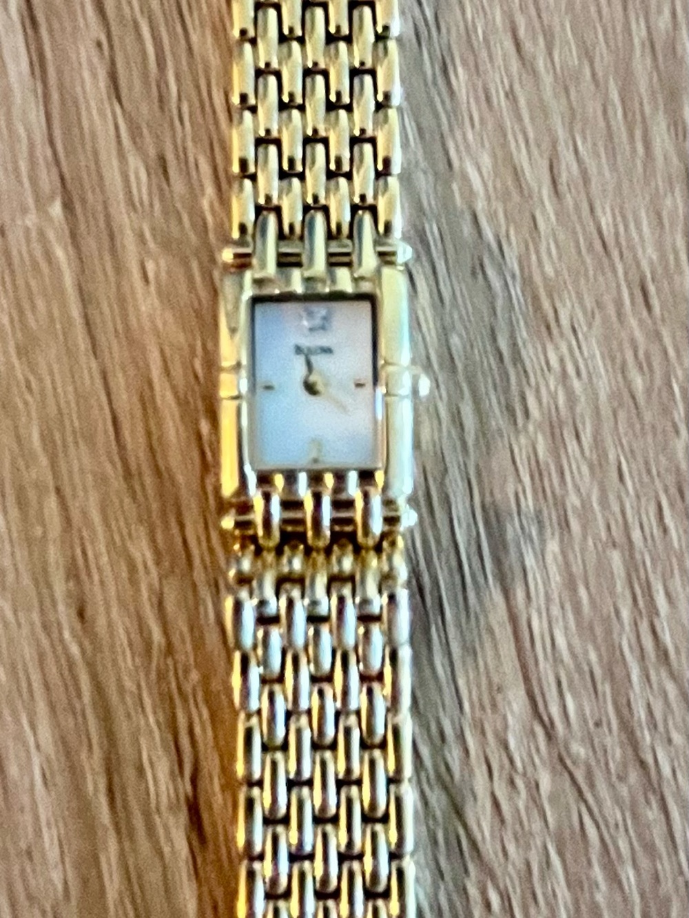 Bulova Gold-Tone Women's Chain Bracelet Watch